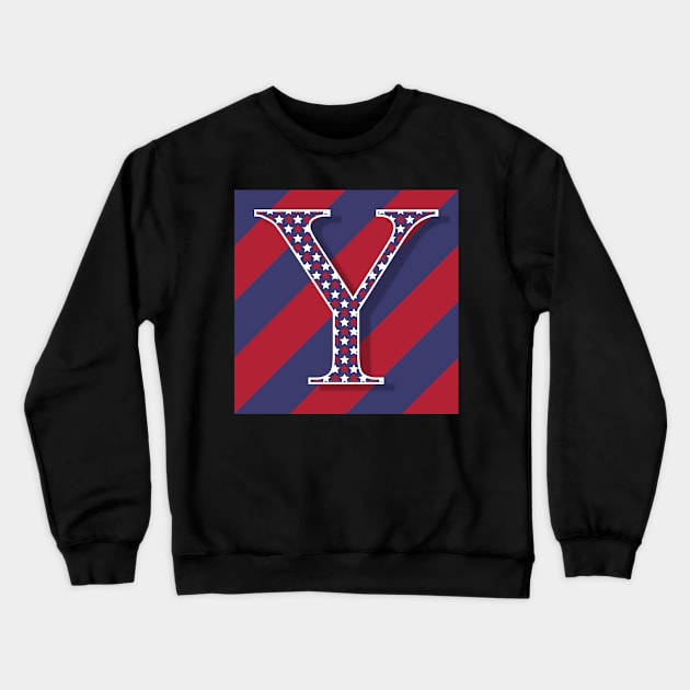 Old Glory Letter Y Crewneck Sweatshirt by ArtticArlo